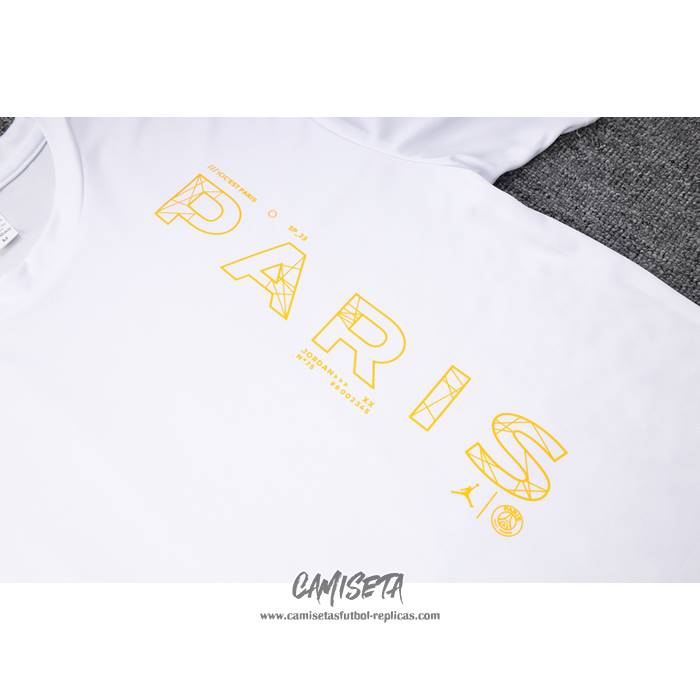 Chandal del Paris Saint-Germain Jordan 2023-2024 Manga Corta Blanco - Pantalon Corto
